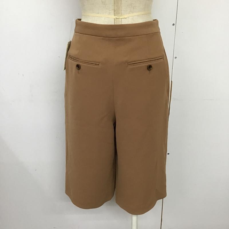 アーバンリサーチ URBAN RESEARCH パンツ キュロット UL13-NA05009 タック ガウチョ ダブルクロスハーフPT タグ付き 36 無地 キャメル / キャメル / レディース USED 古着 中古 10095009