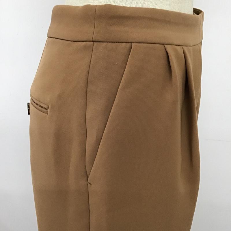 アーバンリサーチ URBAN RESEARCH パンツ キュロット UL13-NA05009 タック ガウチョ ダブルクロスハーフPT タグ付き 36 無地 キャメル / キャメル / レディース USED 古着 中古 10095009