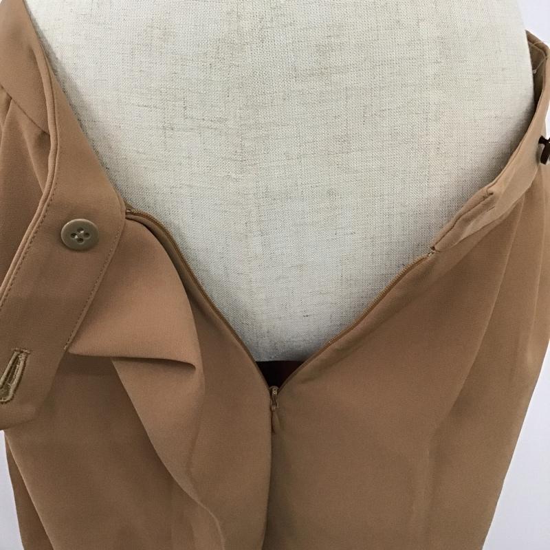 アーバンリサーチ URBAN RESEARCH パンツ キュロット UL13-NA05009 タック ガウチョ ダブルクロスハーフPT タグ付き 36 無地 キャメル / キャメル / レディース USED 古着 中古 10095009