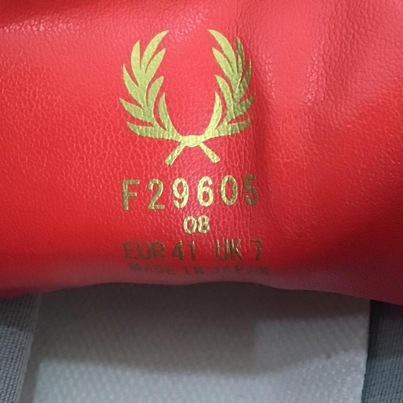 フレッドペリー FRED PERRY スニーカー スニーカー F29605 Breaux Mid Mesh UK7 ロゴ、文字 赤 / レッド / メンズ USED 古着 中古 10095033