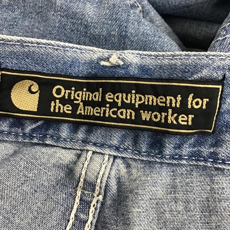 カーハート Carhartt パンツ ショートパンツ ハーフパンツ デニム 28インチ 無地 水色 / ライトブルー / メンズ USED 古着 中古 10095071