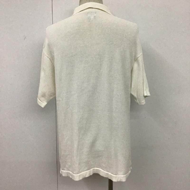 リー Lee ポロシャツ 半袖 半袖カットソー 半袖ポロシャツ M ロゴ、文字 白 / ホワイト / メンズ USED 古着 中古 10095078
