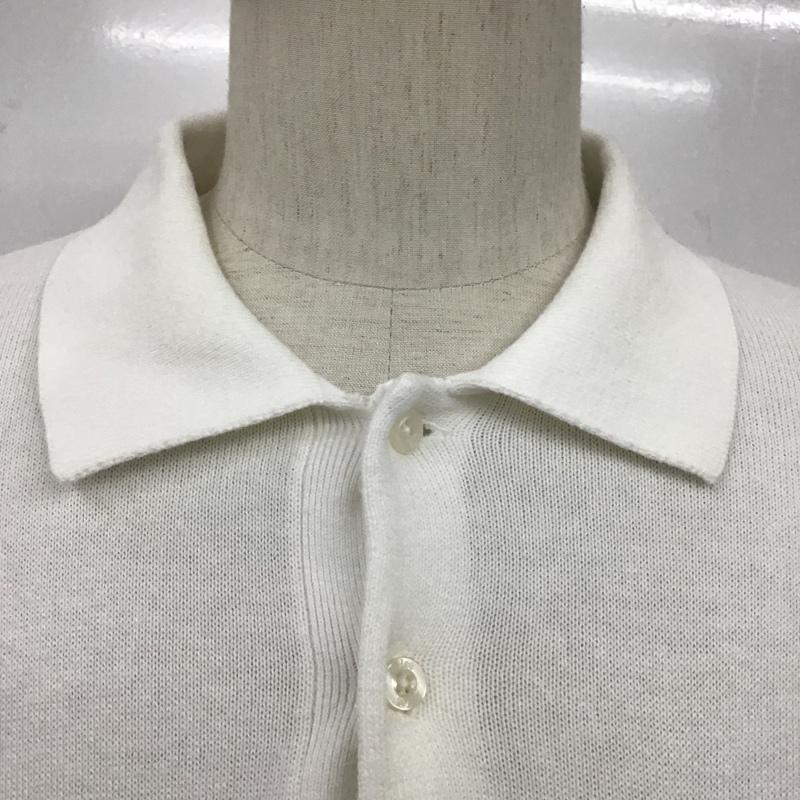 リー Lee ポロシャツ 半袖 半袖カットソー 半袖ポロシャツ M ロゴ、文字 白 / ホワイト / メンズ USED 古着 中古 10095078