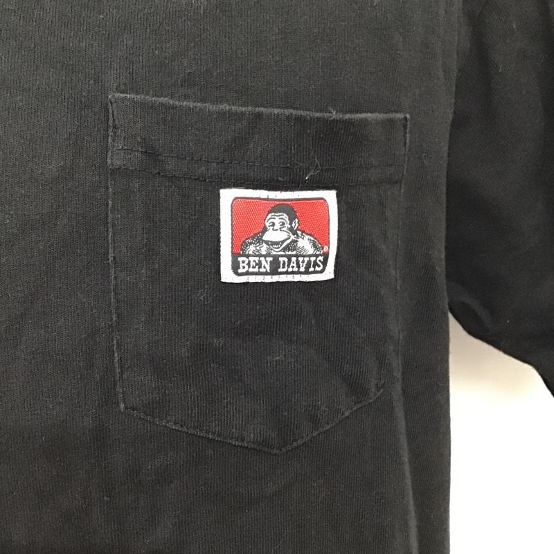 ベンデイビス BEN DAVIS Tシャツ 半袖 C-9580000 ポケットTシャツ 半袖カットソー M ロゴ、文字 黒 / ブラック / メンズ USED 古着 中古 10095116