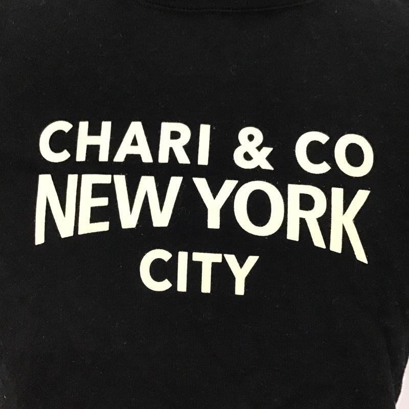 チャリアンドコー CHARI&CO Tシャツ 半袖 HALFDOTTEE 半袖カットソー 切替Tシャツ プリントTシャツ M ドット X プリント 白 / ホワイト / X 黒 / ブラック / X 灰 / グレー / メンズ USED 古着 中古 10095118