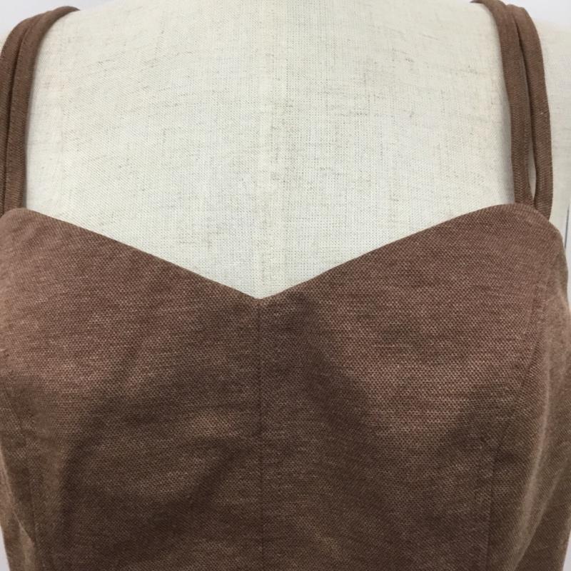アルシーヴ archives セットアップ セットアップ パンツ キャミソール ビスチェ 無地 茶 / ブラウン / レディース USED 古着 中古 10095127