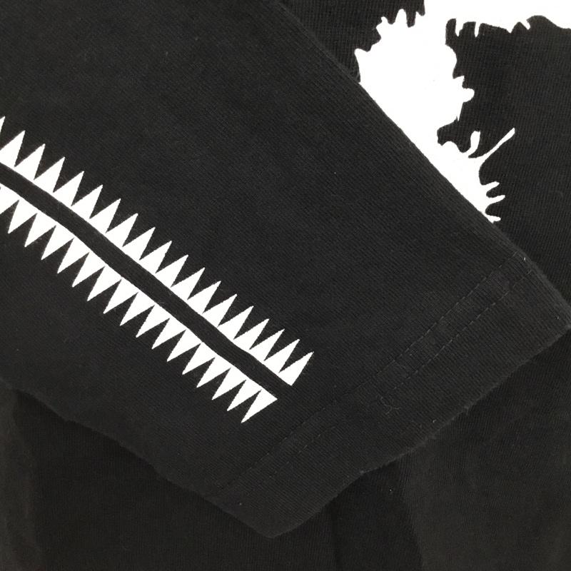 アンダーカバー UNDERCOVER カットソー 長袖 プリントTシャツ 長袖カットソー クルーネックロングスリーブT S プリント 黒 / ブラック / メンズ USED 古着 中古 10095131