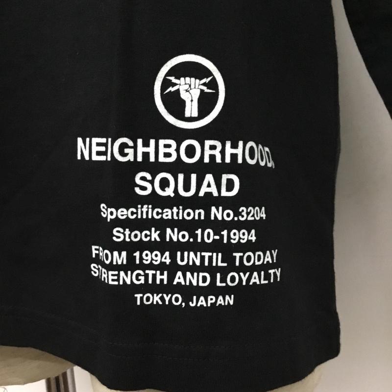 ネイバーフッド NEIGHBORHOOD カットソー 長袖 長袖カットソー プリントTシャツ クルーネックカットソー ロングスリーブカットソー M プリント 黒 / ブラック / メンズ USED 古着 中古 10095132
