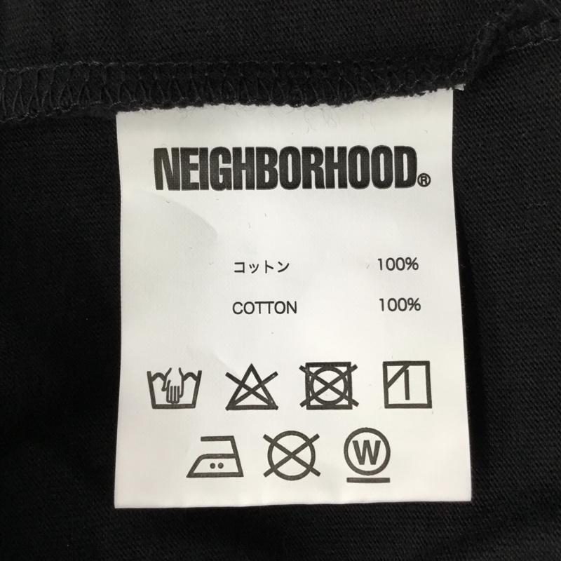 ネイバーフッド NEIGHBORHOOD カットソー 長袖 長袖カットソー プリントTシャツ クルーネックカットソー ロングスリーブカットソー M プリント 黒 / ブラック / メンズ USED 古着 中古 10095132
