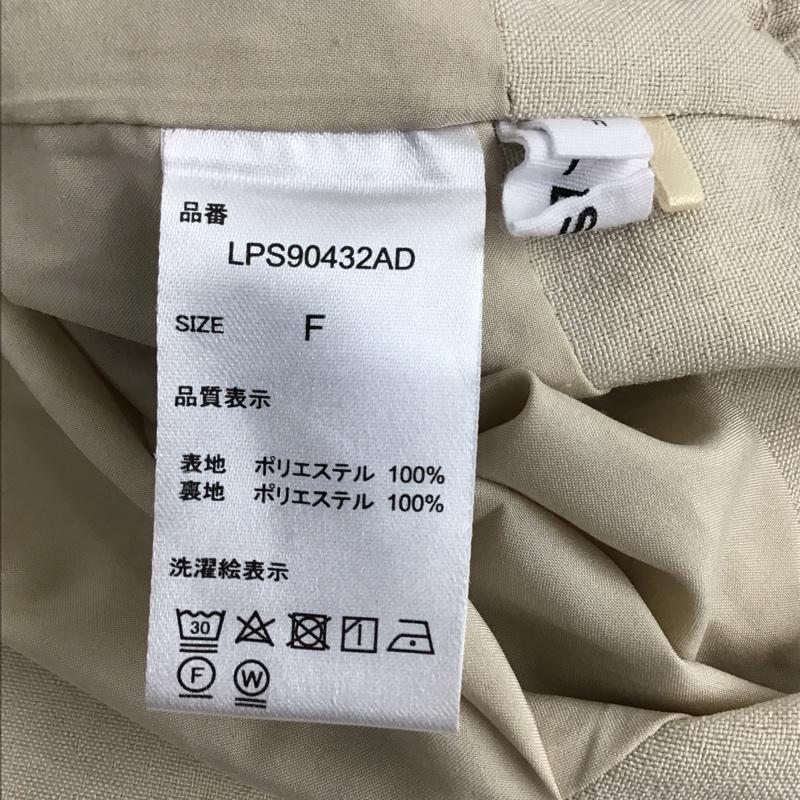 レプシィム LEPSIM ワンピース ロングスカート LPS90432AD ノースリーブワンピース ロングワンピース スリムワンピース FREE 無地 ベージュ / ベージュ / レディース USED 古着 中古 10095142