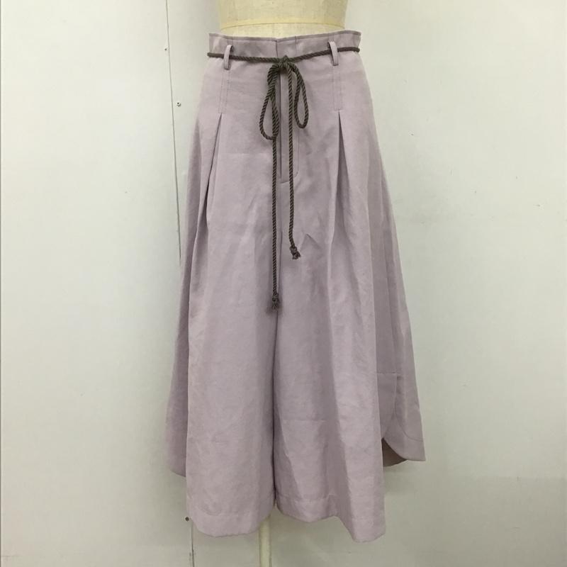 ジルスチュアート JILLSTUART ボトムス ボトムス 092-8130013 フレアパンツ ガチョウパンツ ワイドパンツ 4 無地 紫 / パープル / レディース USED 古着 中古 10095153