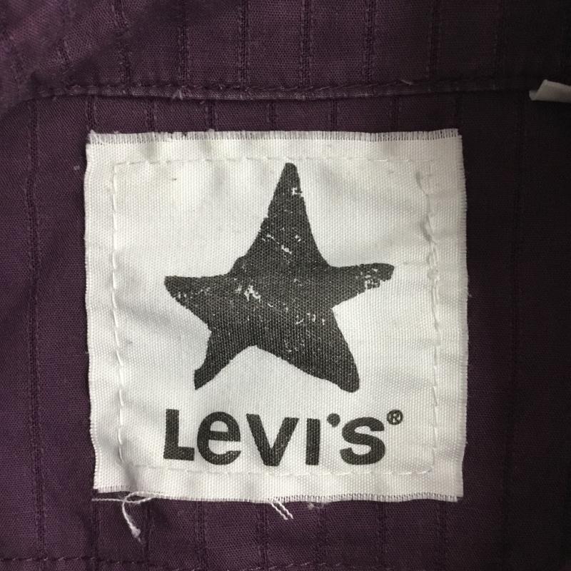 リーバイス Levi's シャツ、ブラウス 長袖 ストライプシャツ 長袖シャツ カーゴシャツ 長袖カットソー M ストライプ 紫 / パープル / メンズ USED 古着 中古 10095168