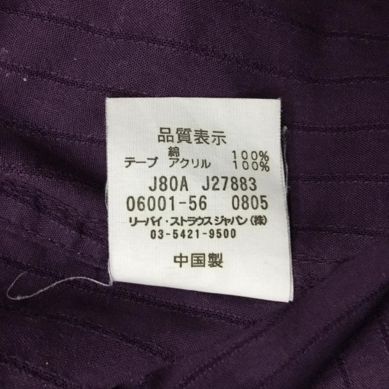 リーバイス Levi's シャツ、ブラウス 長袖 ストライプシャツ 長袖シャツ カーゴシャツ 長袖カットソー M ストライプ 紫 / パープル / メンズ USED 古着 中古 10095168