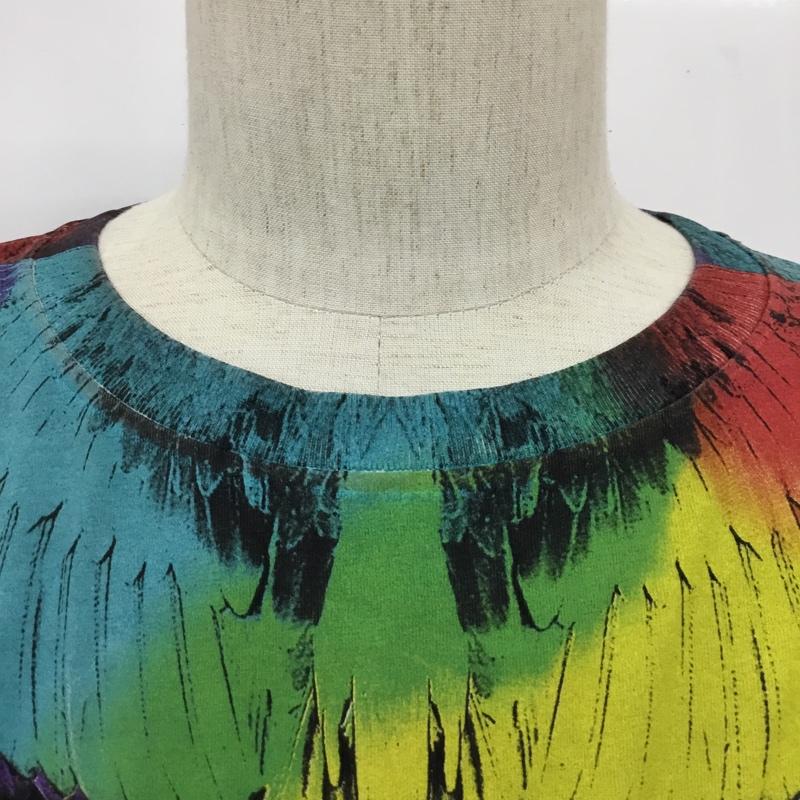マルセロ・バーロン MARCELO BURLON Tシャツ 半袖 半袖カットソー プリントTシャツ クルーネックシャツ WINGST-SHIRT フェザープリントTシャツ S プリント 黒 / ブラック / メンズ USED 古着 中古 10095170