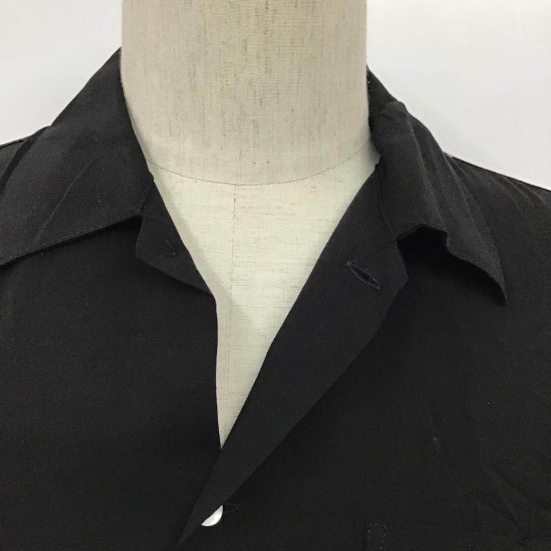 カンゴール KANGOL シャツ、ブラウス 半袖 半袖シャツ カラーシャツ ボーリングシャツ 半袖カットソー L ロゴ、文字 黒 / ブラック / メンズ USED 古着 中古 10095184