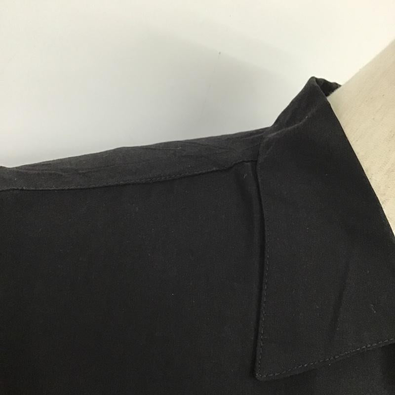 カンゴール KANGOL シャツ、ブラウス 半袖 半袖シャツ カラーシャツ ボーリングシャツ 半袖カットソー L ロゴ、文字 黒 / ブラック / メンズ USED 古着 中古 10095184