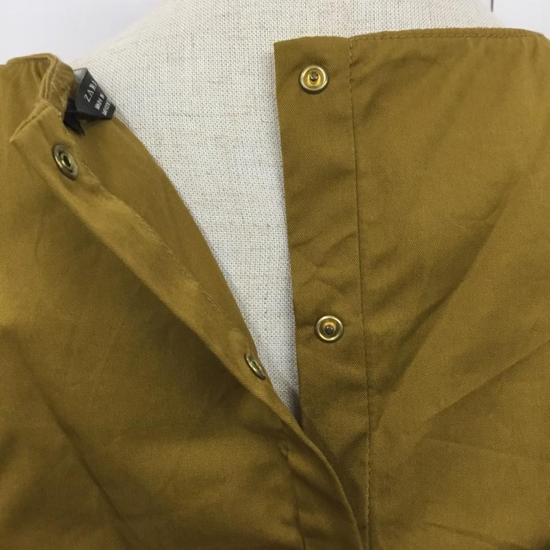 ザラ ZARA TRAFALUC ワンピース・ドレス・オールインワン ワンピース・ドレス・オールインワン 半袖オールインワン ショートパンツ クルーネック バックボタン S 無地 黄 / イエロー / レディース USED 古着 中古 10095219