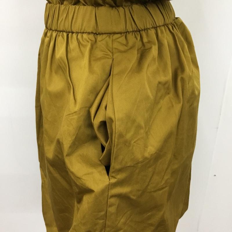ザラ ZARA TRAFALUC ワンピース・ドレス・オールインワン ワンピース・ドレス・オールインワン 半袖オールインワン ショートパンツ クルーネック バックボタン S 無地 黄 / イエロー / レディース USED 古着 中古 10095219