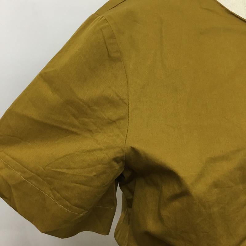 ザラ ZARA TRAFALUC ワンピース・ドレス・オールインワン ワンピース・ドレス・オールインワン 半袖オールインワン ショートパンツ クルーネック バックボタン S 無地 黄 / イエロー / レディース USED 古着 中古 10095219