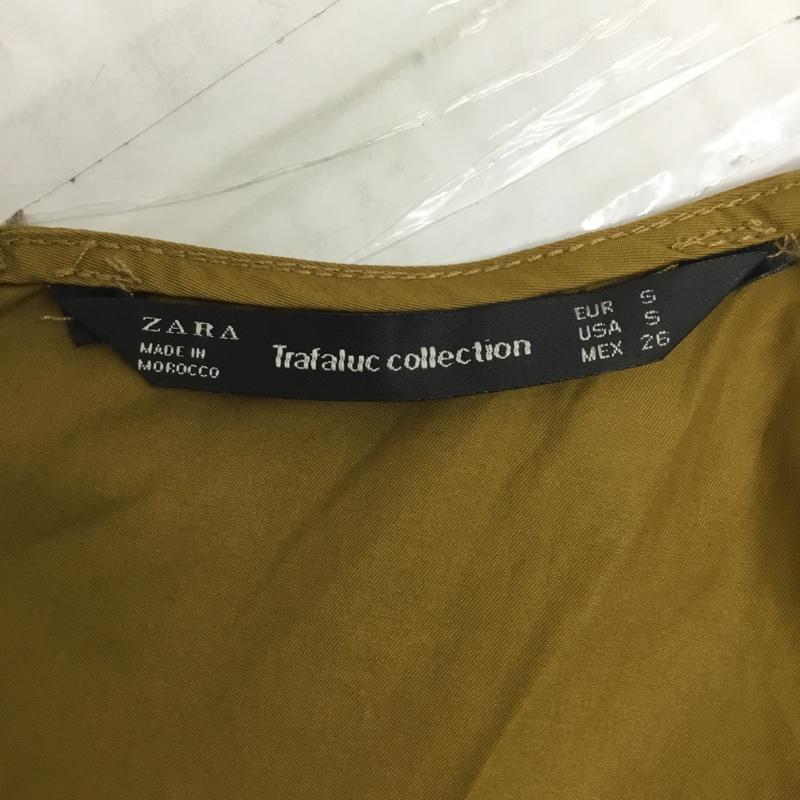 ザラ ZARA TRAFALUC ワンピース・ドレス・オールインワン ワンピース・ドレス・オールインワン 半袖オールインワン ショートパンツ クルーネック バックボタン S 無地 黄 / イエロー / レディース USED 古着 中古 10095219