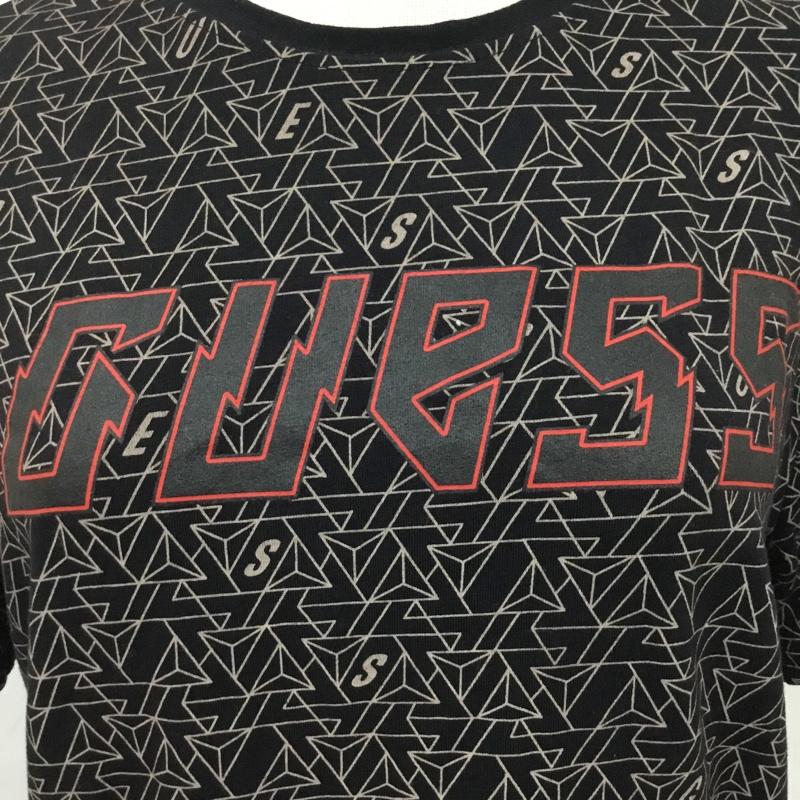 ゲス Guess Tシャツ 半袖 半袖カットソー プリントTシャツ クルーネックカットソー 総柄 S 総柄 マルチカラー / マルチカラー / レディース USED 古着 中古 10095228