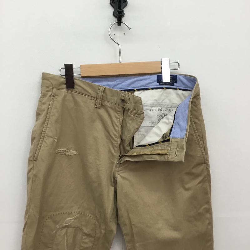 ラルフローレン RALPHLAUREN パンツ チノパン The Polo Chino Stretch Twill リペア加工 L30 30インチ 刺繍 ベージュ / ベージュ / メンズ USED 古着 中古 10095229