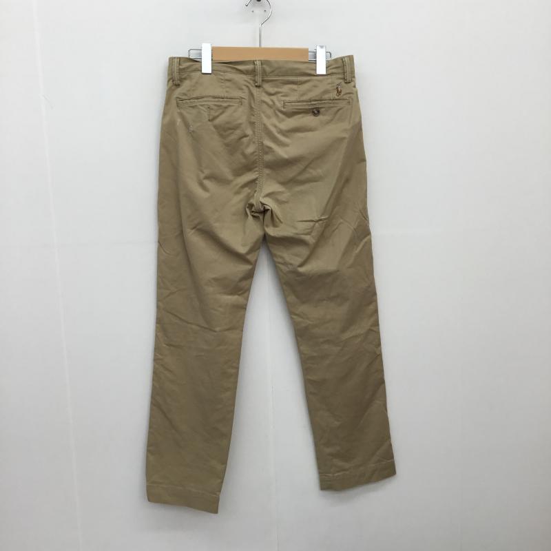 ラルフローレン RALPHLAUREN パンツ チノパン The Polo Chino Stretch Twill リペア加工 L30 30インチ 刺繍 ベージュ / ベージュ / メンズ USED 古着 中古 10095229