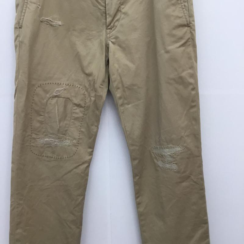 ラルフローレン RALPHLAUREN パンツ チノパン The Polo Chino Stretch Twill リペア加工 L30 30インチ 刺繍 ベージュ / ベージュ / メンズ USED 古着 中古 10095229