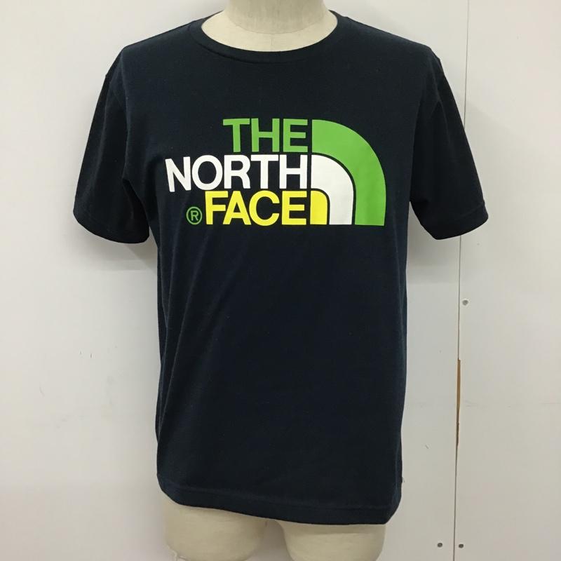 ザノースフェイス THE NORTH FACE カットソー 半袖 NT31621 半袖カットソーTシャツ プリントTシャツ M ロゴ、文字 紺 / ネイビー / メンズ USED 古着 中古 10095235