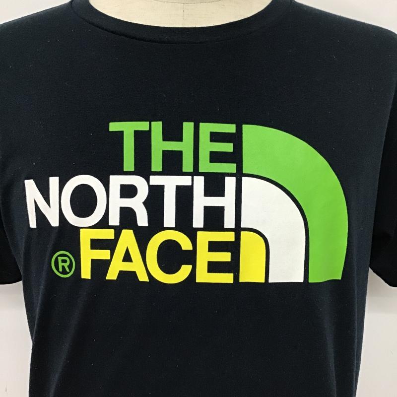 ザノースフェイス THE NORTH FACE カットソー 半袖 NT31621 半袖カットソーTシャツ プリントTシャツ M ロゴ、文字 紺 / ネイビー / メンズ USED 古着 中古 10095235