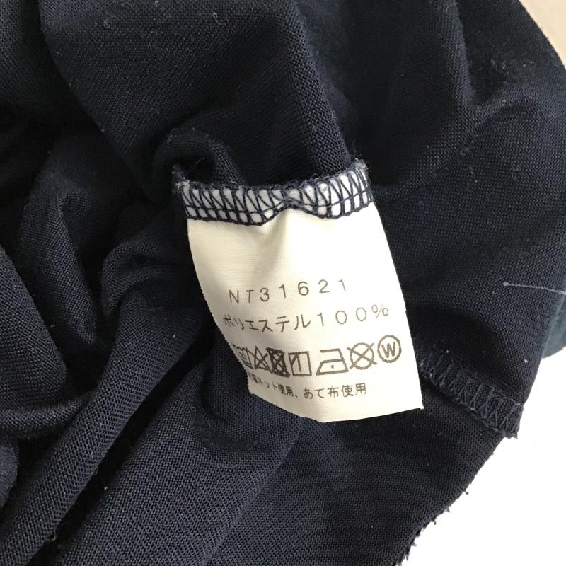 ザノースフェイス THE NORTH FACE カットソー 半袖 NT31621 半袖カットソーTシャツ プリントTシャツ M ロゴ、文字 紺 / ネイビー / メンズ USED 古着 中古 10095235