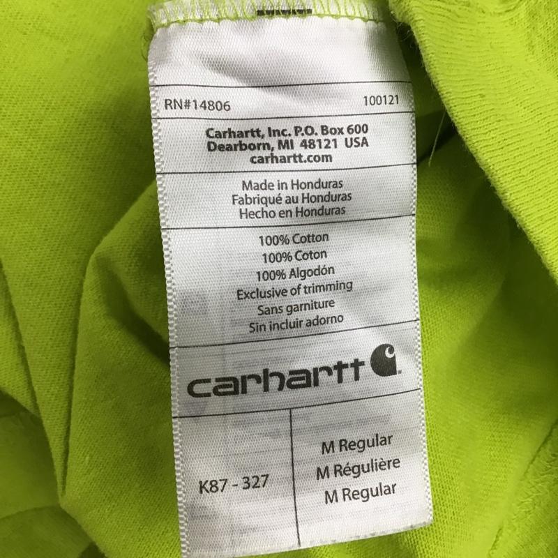 カーハート Carhartt Tシャツ 半袖 半袖カットソー Tシャツ ポケットTシャツ M 無地 X ロゴ、文字 緑 / グリーン / メンズ USED 古着 中古 10095239