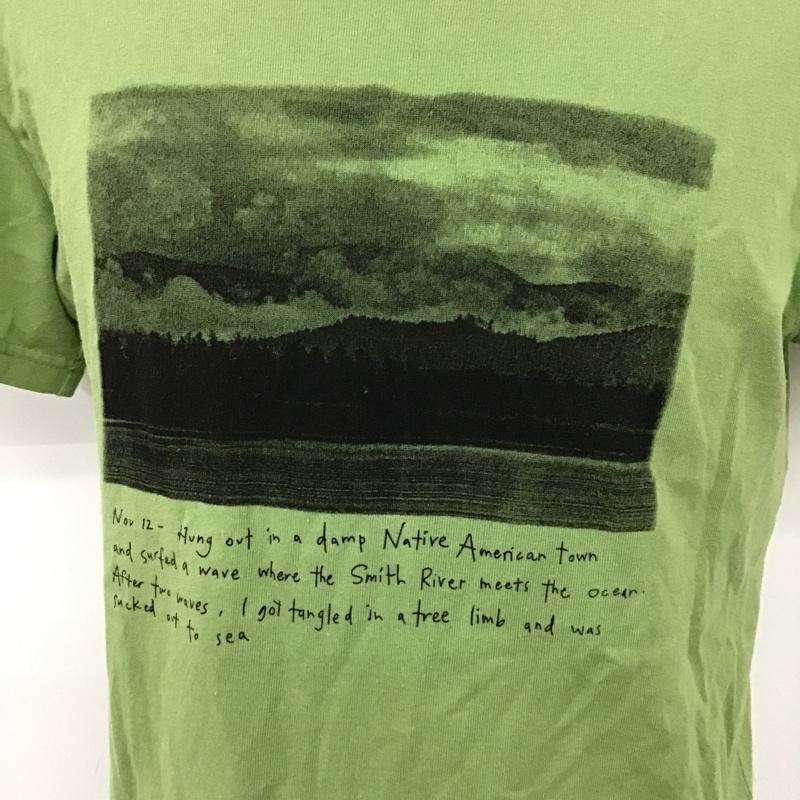 マウントレイニアデザイン Mt RAINIER DESIGN Tシャツ 半袖 半袖カットソー プリントTシャツ クルーネックカットソー M プリント 緑 / グリーン / メンズ USED 古着 中古 10095253