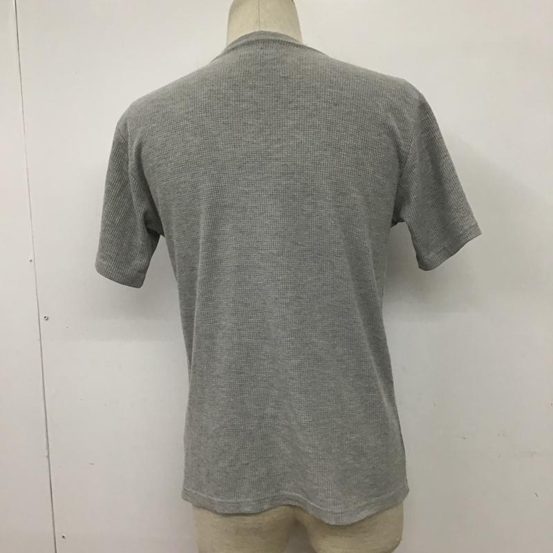 ナンバーナイン NUMBER (N)INE Tシャツ 半袖 NDT-814N サーマルカットソー胸ロゴラバーワッペンクルーネックTシャツ 半袖カットソー クルーネックカットソー M ロゴ、文字 灰 / グレー / メンズ USED 古着 中古 10095254