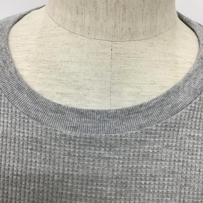 ナンバーナイン NUMBER (N)INE Tシャツ 半袖 NDT-814N サーマルカットソー胸ロゴラバーワッペンクルーネックTシャツ 半袖カットソー クルーネックカットソー M ロゴ、文字 灰 / グレー / メンズ USED 古着 中古 10095254