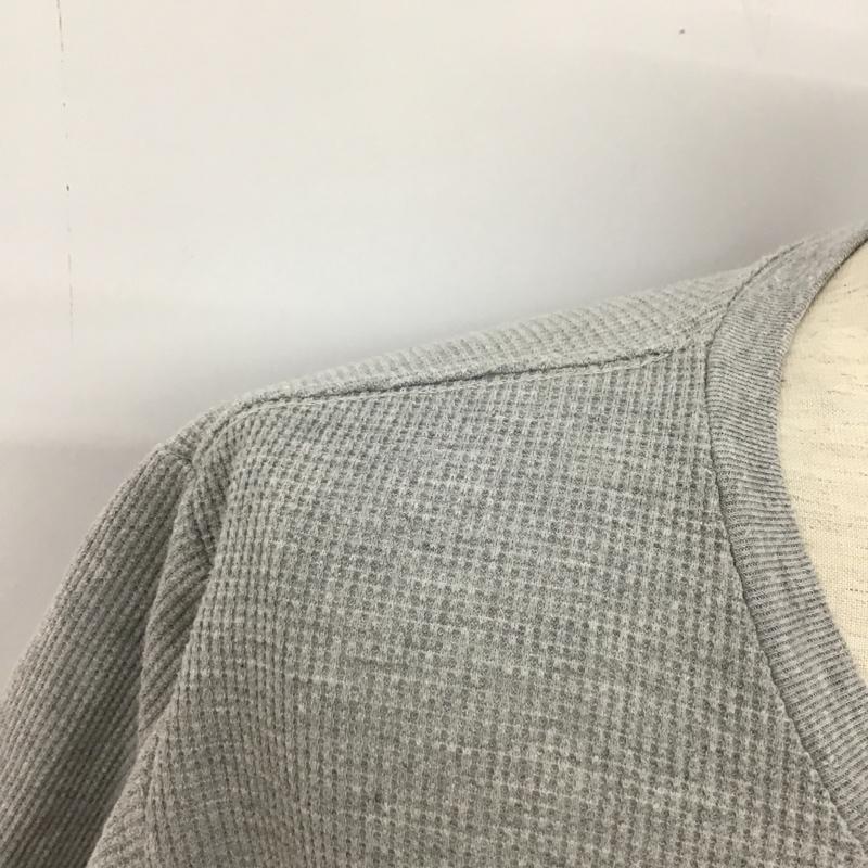 ナンバーナイン NUMBER (N)INE Tシャツ 半袖 NDT-814N サーマルカットソー胸ロゴラバーワッペンクルーネックTシャツ 半袖カットソー クルーネックカットソー M ロゴ、文字 灰 / グレー / メンズ USED 古着 中古 10095254