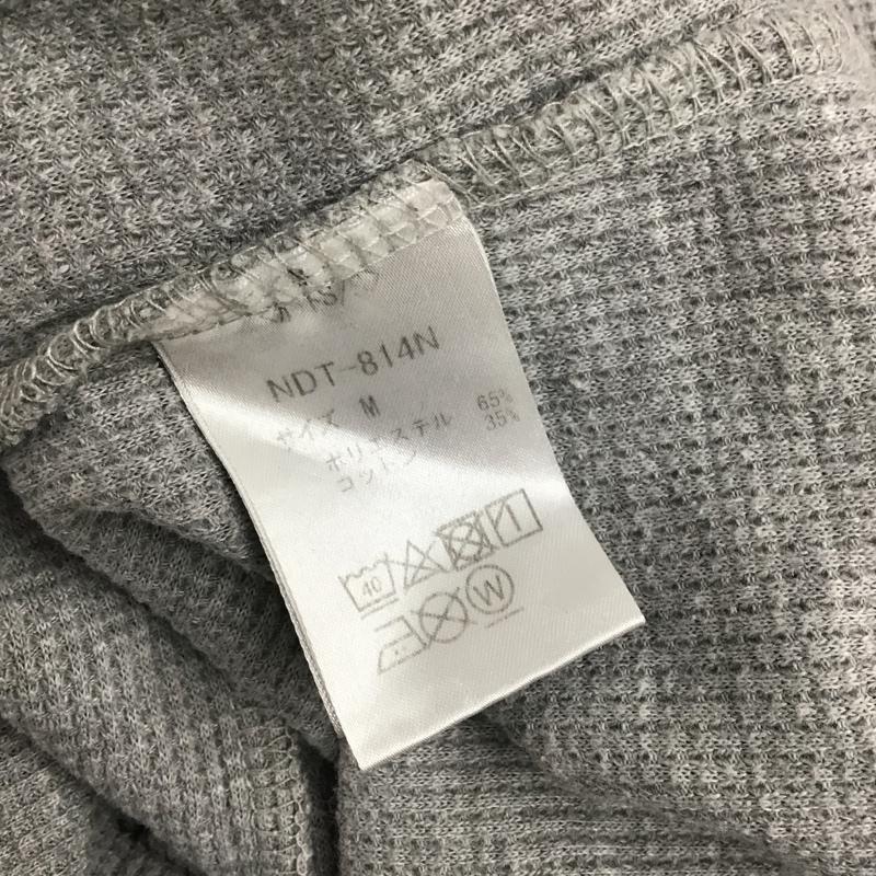ナンバーナイン NUMBER (N)INE Tシャツ 半袖 NDT-814N サーマルカットソー胸ロゴラバーワッペンクルーネックTシャツ 半袖カットソー クルーネックカットソー M ロゴ、文字 灰 / グレー / メンズ USED 古着 中古 10095254