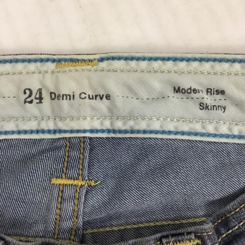 リーバイス Levi's パンツ デニム、ジーンズ M-49945-00L DemiCurve W24/61 無地 水色 / ライトブルー / レディース USED 古着 中古 10095382