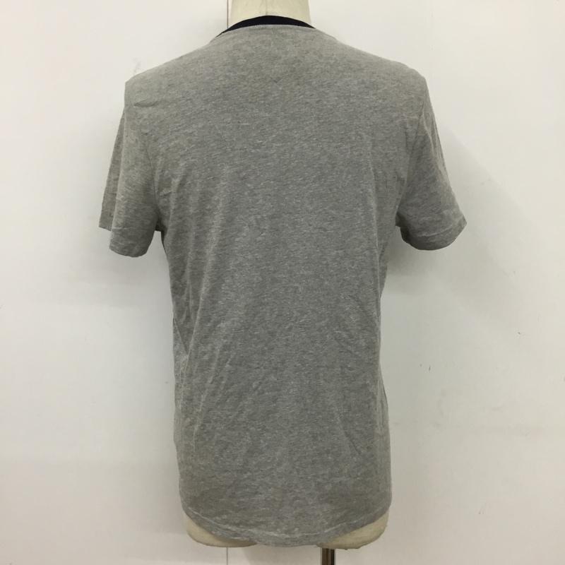 トミーヒルフィガー TOMMY HILFIGER Tシャツ 半袖 半袖カットソー プリントTシャツ クルーネックカットソー M ロゴ、文字 灰 / グレー / メンズ USED 古着 中古 10095434
