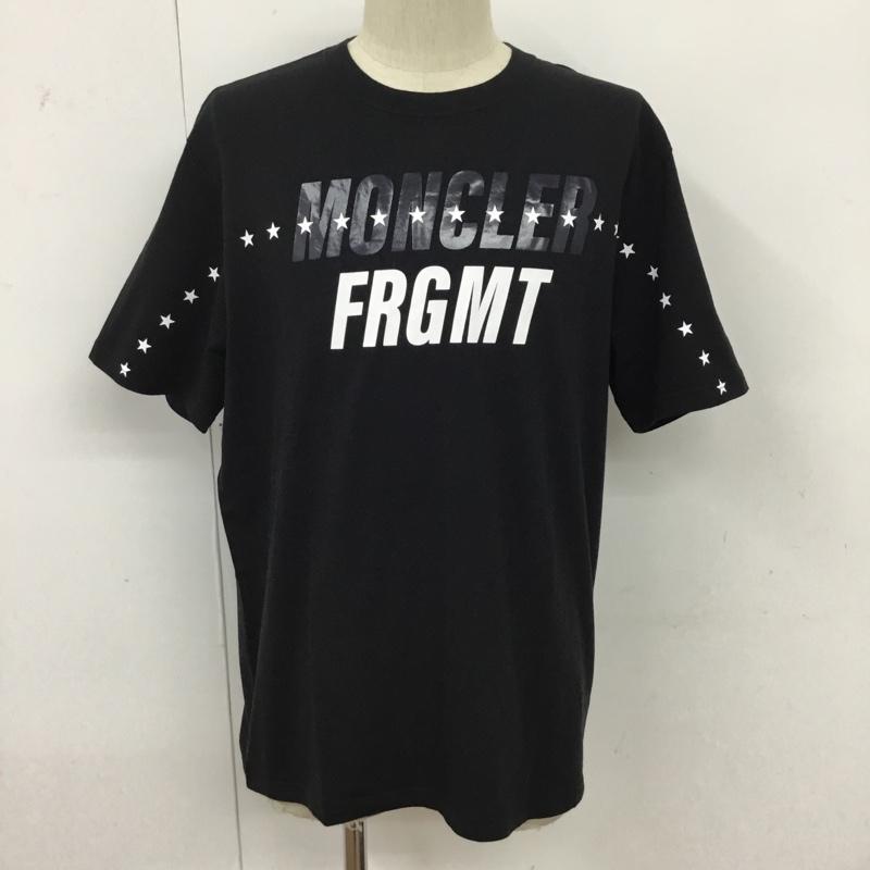 モンクレール MONCLER Tシャツ 半袖 半袖カットソー プリントTシャツ クルーネックカットソー M ロゴ、文字 黒 / ブラック / メンズ USED 古着 中古 10095441