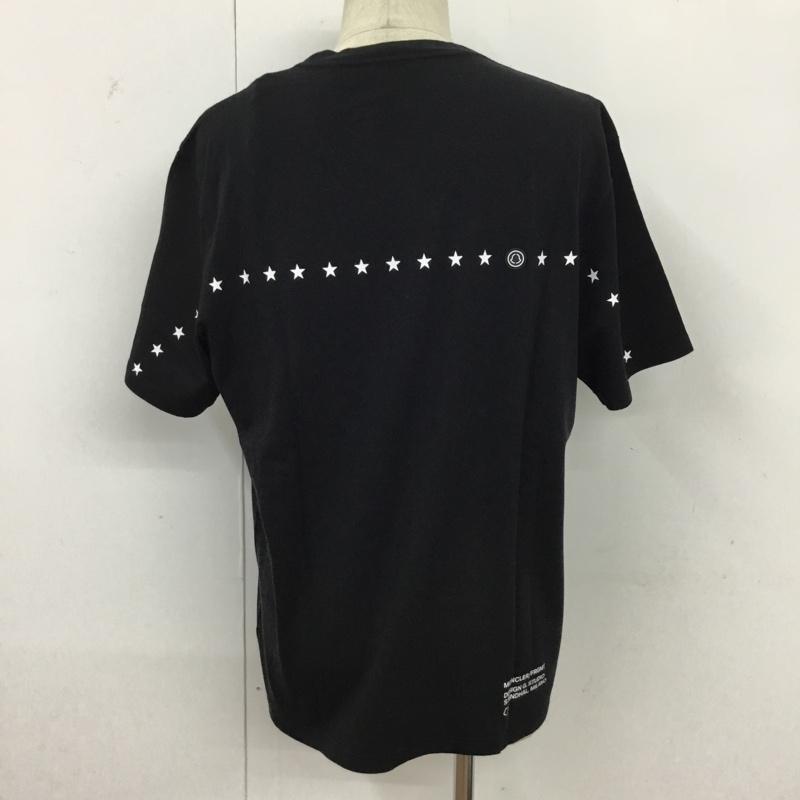 モンクレール MONCLER Tシャツ 半袖 半袖カットソー プリントTシャツ クルーネックカットソー M ロゴ、文字 黒 / ブラック / メンズ USED 古着 中古 10095441