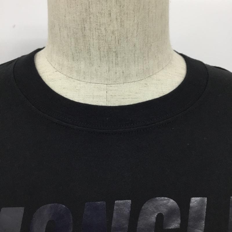 モンクレール MONCLER Tシャツ 半袖 半袖カットソー プリントTシャツ クルーネックカットソー M ロゴ、文字 黒 / ブラック / メンズ USED 古着 中古 10095441