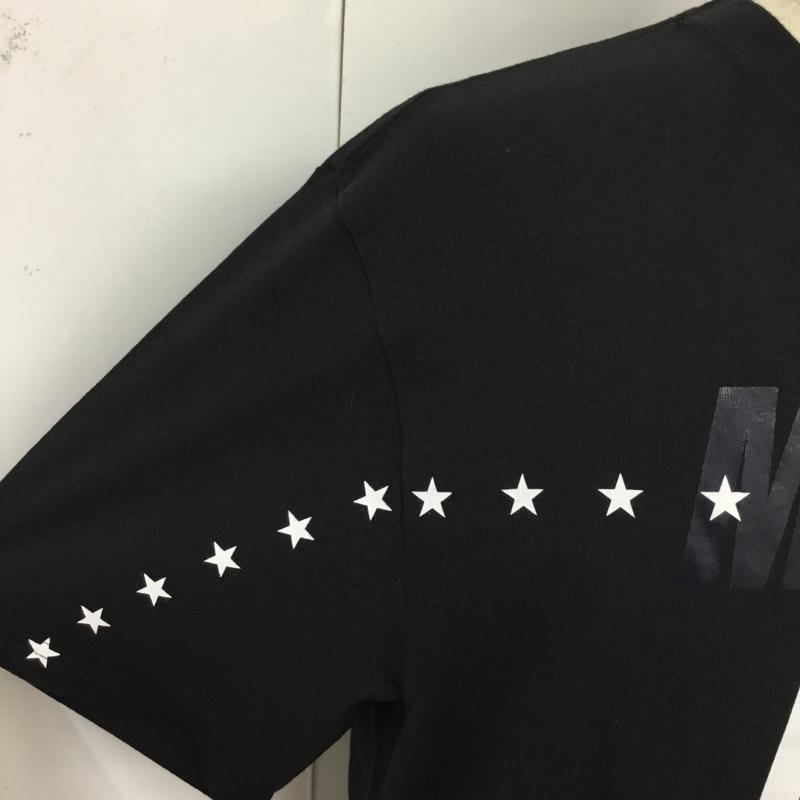 モンクレール MONCLER Tシャツ 半袖 半袖カットソー プリントTシャツ クルーネックカットソー M ロゴ、文字 黒 / ブラック / メンズ USED 古着 中古 10095441