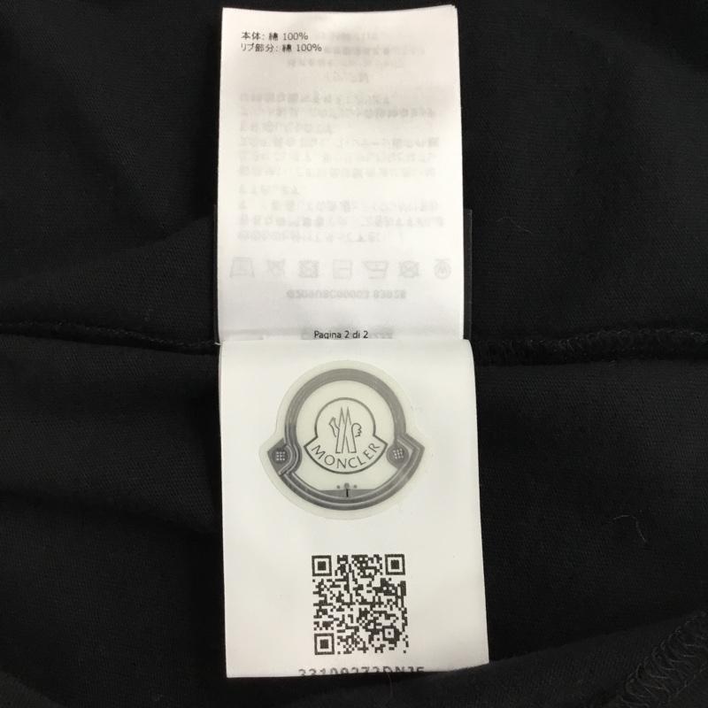 モンクレール MONCLER Tシャツ 半袖 半袖カットソー プリントTシャツ クルーネックカットソー M ロゴ、文字 黒 / ブラック / メンズ USED 古着 中古 10095441