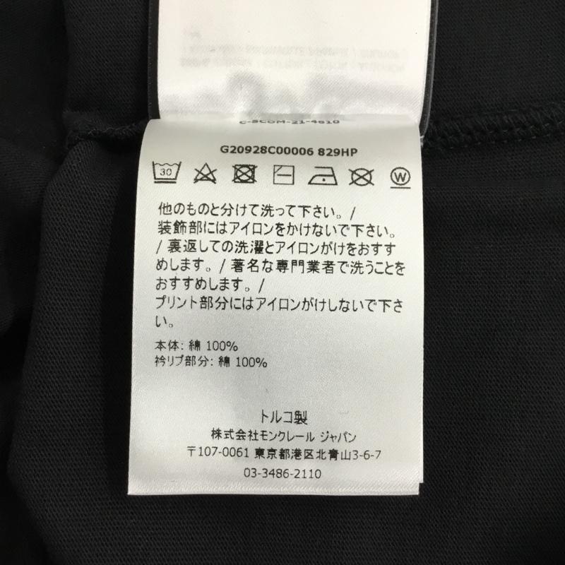 モンクレール MONCLER Tシャツ 半袖 半袖カットソー プリントTシャツ クルーネックカットソー M プリント 黒 / ブラック / メンズ USED 古着 中古 10095445