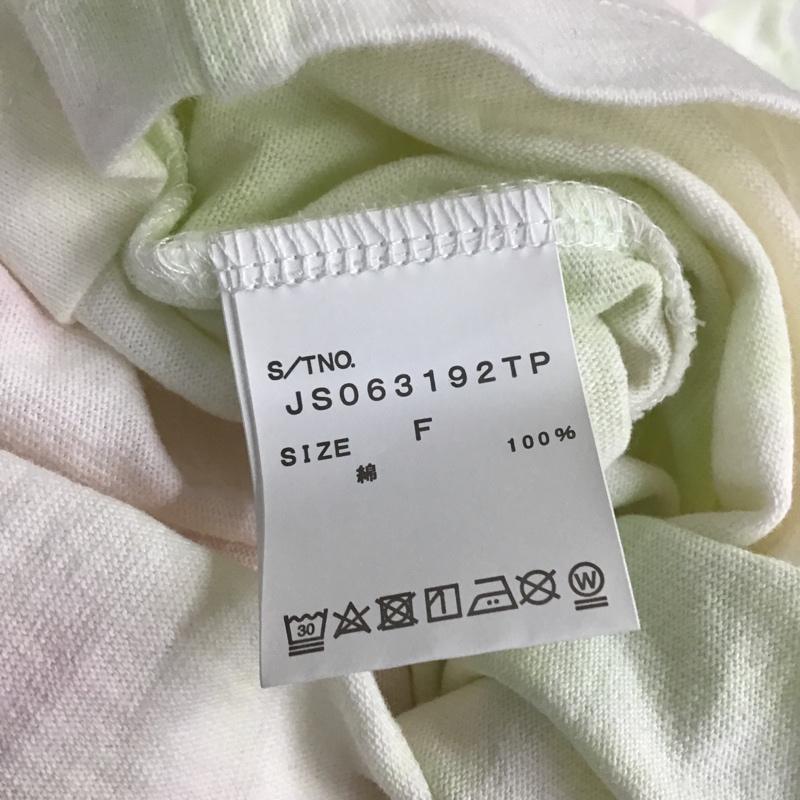 ジーナシス JEANASIS Tシャツ 半袖 JS063192TP タイダイTシャツ 34 総柄 マルチカラー / マルチカラー / レディース USED 古着 中古 10095494
