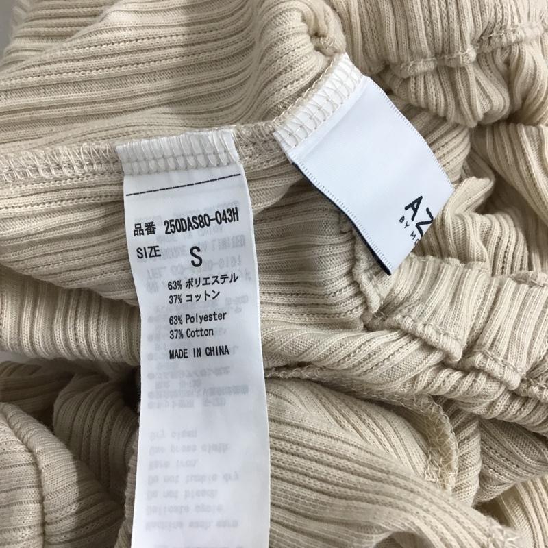 アズールバイマウジー AZUL BY MOUSSY カットソー 半袖 250DAS80-043H ショルダースリットブラウジングトップス S 無地 ベージュ / ベージュ / レディース USED 古着 中古 10095518