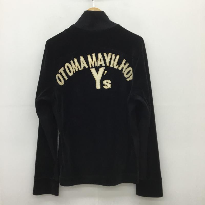 ヨウジヤマモト Yohji Yamamoto ジャケット、上着 ジャケット、ブレザー バッグロゴ ジップアップ ベロア トラックジャケット 3 ロゴ、文字 黒 / ブラック / メンズ USED 古着 中古 10095554