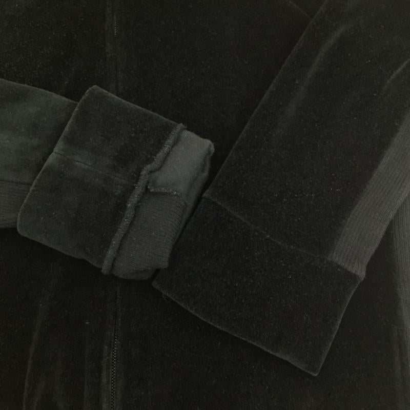 ヨウジヤマモト Yohji Yamamoto ジャケット、上着 ジャケット、ブレザー バッグロゴ ジップアップ ベロア トラックジャケット 3 ロゴ、文字 黒 / ブラック / メンズ USED 古着 中古 10095554