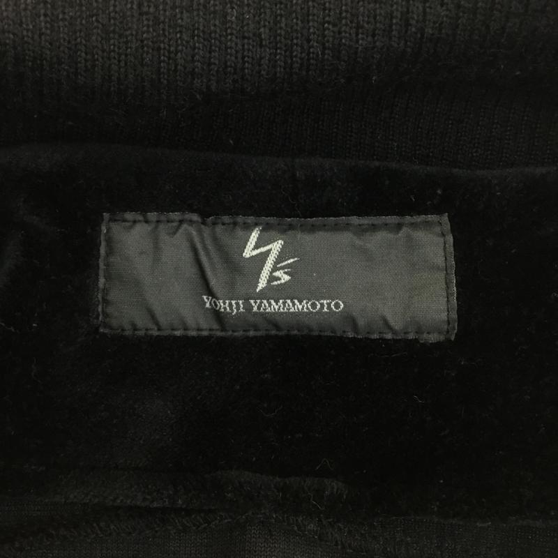 ヨウジヤマモト Yohji Yamamoto ジャケット、上着 ジャケット、ブレザー バッグロゴ ジップアップ ベロア トラックジャケット 3 ロゴ、文字 黒 / ブラック / メンズ USED 古着 中古 10095554